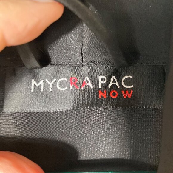 Womens Mycra Pac Now Raincoat Black Funnelneck Oversized XS Black - Picture 7 of 10